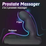 Gladiator Şarjlı Çıkarılabilir Bullet Motorlu 2 in 1 Perine ve Prostat Uyarıcı Vibratör - Görsel 2