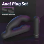 Gladiator Şarjlı Çıkarılabilir Bullet Motorlu 2 in 1 Perine ve Prostat Uyarıcı Vibratör - Görsel 5