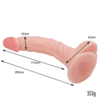 GORDON Dildo Gerçekçi Et Dokusunda Damarlı Realistik Penis 20 CM - Görsel 3