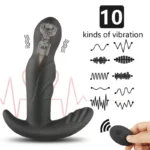 GUST Kablosuz Kumandalı Prostat ve Perine Uyarıcı Rotasyonlu ve Güçlü Titreşimli 2 in 1 Vibratör - Görsel 3