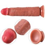 Hardy - Ultra Yumuşak Doku Testissiz Realistik Dildo Çift Katmanlı Silikon Gerçekçi Yapay Penis 22 CM - Görsel 8