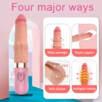 İleri Geri Hareketli Akıllı Isıtmalı Ultra Yumuşak Dokulu Realistik Yapay Penis Vibrator - Görsel 2