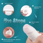 Jelly 3 Çok Kullanımlı Prezervatif Tırtıklı Silikon Penis Başı Kılıfı - Görsel 3