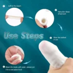 Jelly 4 Çok Kullanımlı Prezervatif Tırtıklı Silikon Penis Başı Kılıfı - Görsel 3