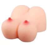 Jessica - Anal Vajina Çift Girişli Titreşimli Isıtmalı Realistik Kalça Göğüs Mastürbatör 2.3 KG - Görsel 2