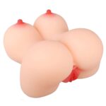 Jessica - Anal Vajina Çift Girişli Titreşimli Isıtmalı Realistik Kalça Göğüs Mastürbatör 2.3 KG - Görsel 8