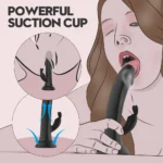 King Caesar Şarjlı Vantuzlu G Nokta ve Klitoris Uyarıcı 2 in 1 Yapay Penis Rabbit Vibratör - Görsel 2