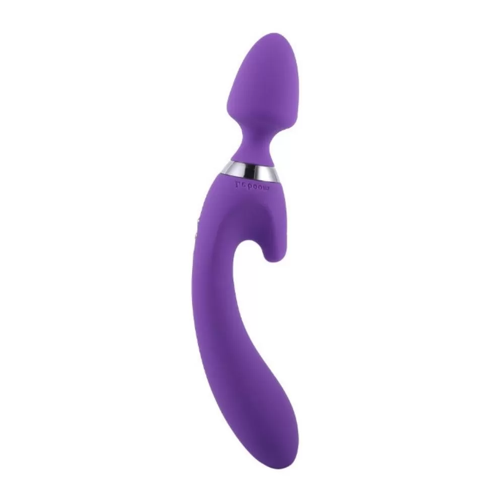 LEBOOM Çift Taraflı Klitoris ve G-Spot Uyarıcı Wand Massager Dildo Vibratör - Mor - 1 LEBOOM Çift Taraflı Klitoris ve G-Spot Uyarıcı Wand Massager Dildo Vibratör - Mor - Görsel 1