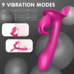 Lord Rabbit Şarjlı G Nokta ve Klitoris Uyarıcı Vibratör Strapless Strap On 2 in 1 Vibratör - Görsel 2