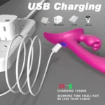 Lord Rabbit Şarjlı G Nokta ve Klitoris Uyarıcı Vibratör Strapless Strap On 2 in 1 Vibratör - Görsel 4