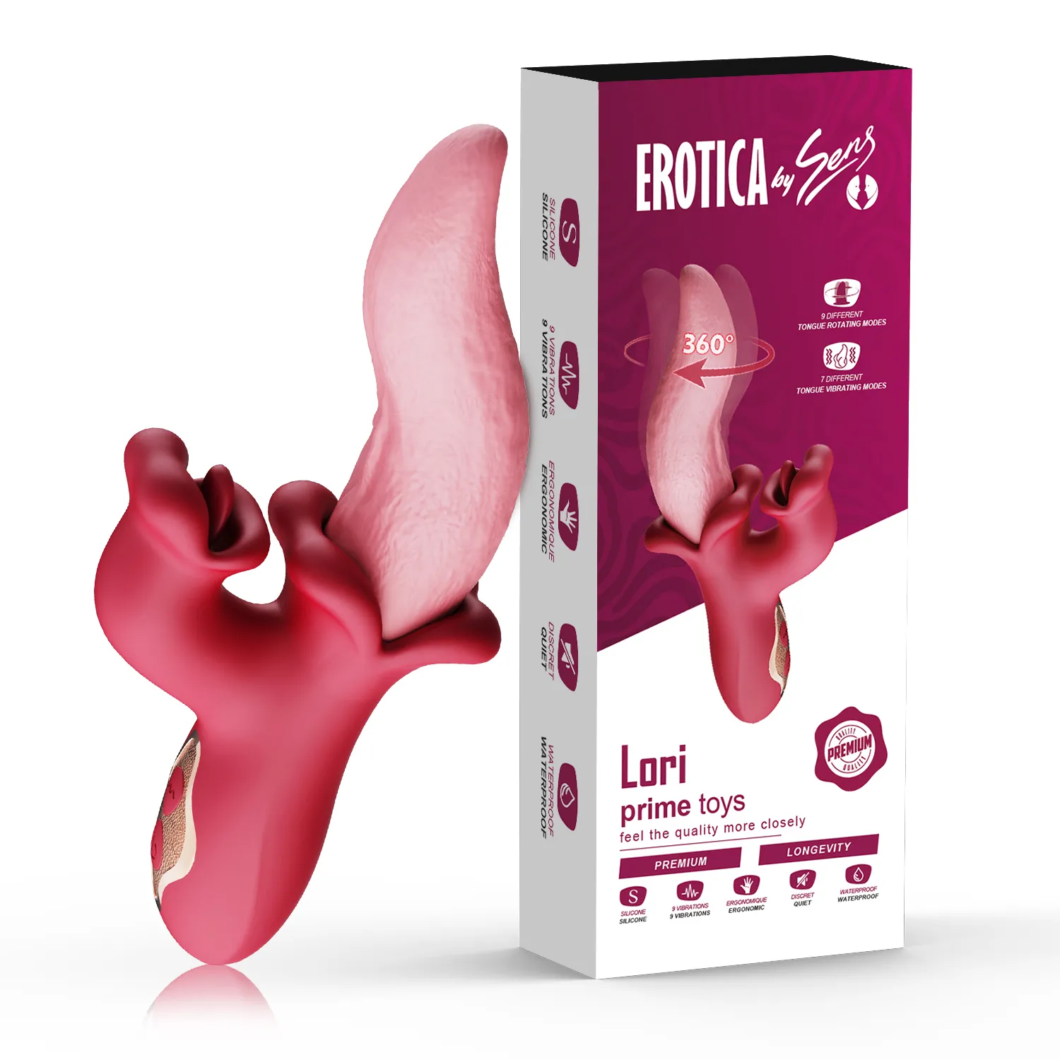 Lori - Şarjlı 360° Rotasyon Hareketli ve Güçlü Titreşimli Aynı Anda G Spot ve Klitoris Uyarıcı Dil Vibratör - 1 Lori - Şarjlı 360° Rotasyon Hareketli ve Güçlü Titreşimli Aynı Anda G Spot ve Klitoris Uyarıcı Dil Vibratör - Görsel 1