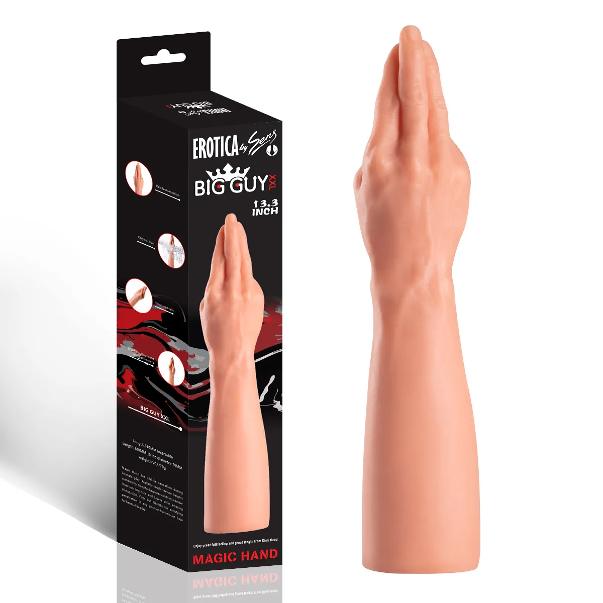 Magic Hand - King Size Realistic Fist Anal Plug Dev Boyut Gerçekçi Doku Realistik Sivri Uçlu El-Kol Dildo 34x7 CM - 1 Magic Hand - King Size Realistic Fist Anal Plug Dev Boyut Gerçekçi Doku Realistik Sivri Uçlu El-Kol Dildo 34x7 CM - Görsel 1