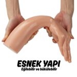 Magic Hand - King Size Realistic Fist Anal Plug Dev Boyut Gerçekçi Doku Realistik Sivri Uçlu El-Kol Dildo 34x7 CM - Görsel 3