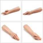 Magic Hand - King Size Realistic Fist Anal Plug Dev Boyut Gerçekçi Doku Realistik Sivri Uçlu El-Kol Dildo 34x7 CM - Görsel 4