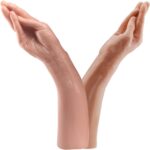 Magic Hand - King Size Realistic Fist Anal Plug Dev Boyut Gerçekçi Doku Realistik Sivri Uçlu El-Kol Dildo 34x7 CM - Görsel 7