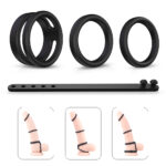Magician Kit Prolonging Performans Uzatıcı Boyutu Ayarlanabilir Esnek Silikon Penis Yüzüğü Seti - Görsel 8