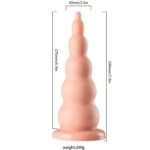 Magnum - King Size Realistic Anal Plug Dev Boyut Gerçekçi Doku Realistik Anal Tıkaç 19x6 CM - Görsel 5