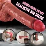 Adam - Ultra Yumuşak Dokulu Realistik Dildo Çift Katmanlı Silikon Gerçekçi Yapay Penis 22 CM - Görsel 4