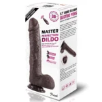 Frank - Şarjlı Kumandalı Isıtmalı İleri Geri Hareketli ve Rotasyonlu Gerçekçi Damarlı Zenci Yapay Penis Vibrator - Görsel 2