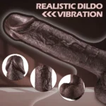 Frank - Şarjlı Kumandalı Isıtmalı İleri Geri Hareketli ve Rotasyonlu Gerçekçi Damarlı Zenci Yapay Penis Vibrator - Görsel 4