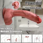 Steve - Ultra Yumuşak Dokulu Realistik Dildo Çift Katmanlı Silikon Gerçekçi Yapay Penis 26 CM - Görsel 5