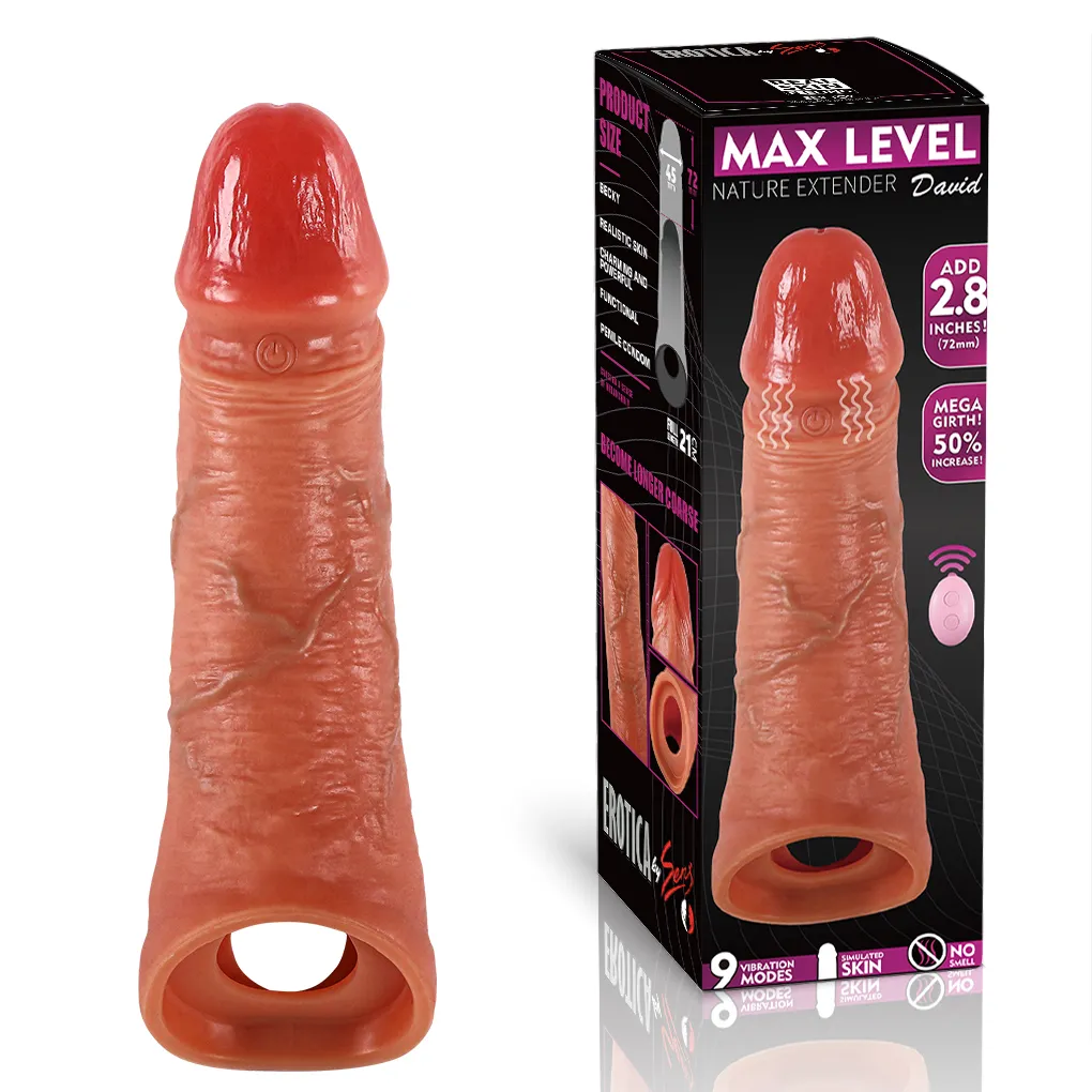 David - Uzaktan Kumandalı Şarjlı Güçlü Titreşimli Ultra Realistik Uzatmalı Penis Kılıfı - 1 David - Uzaktan Kumandalı Şarjlı Güçlü Titreşimli Ultra Realistik Uzatmalı Penis Kılıfı - Görsel 1