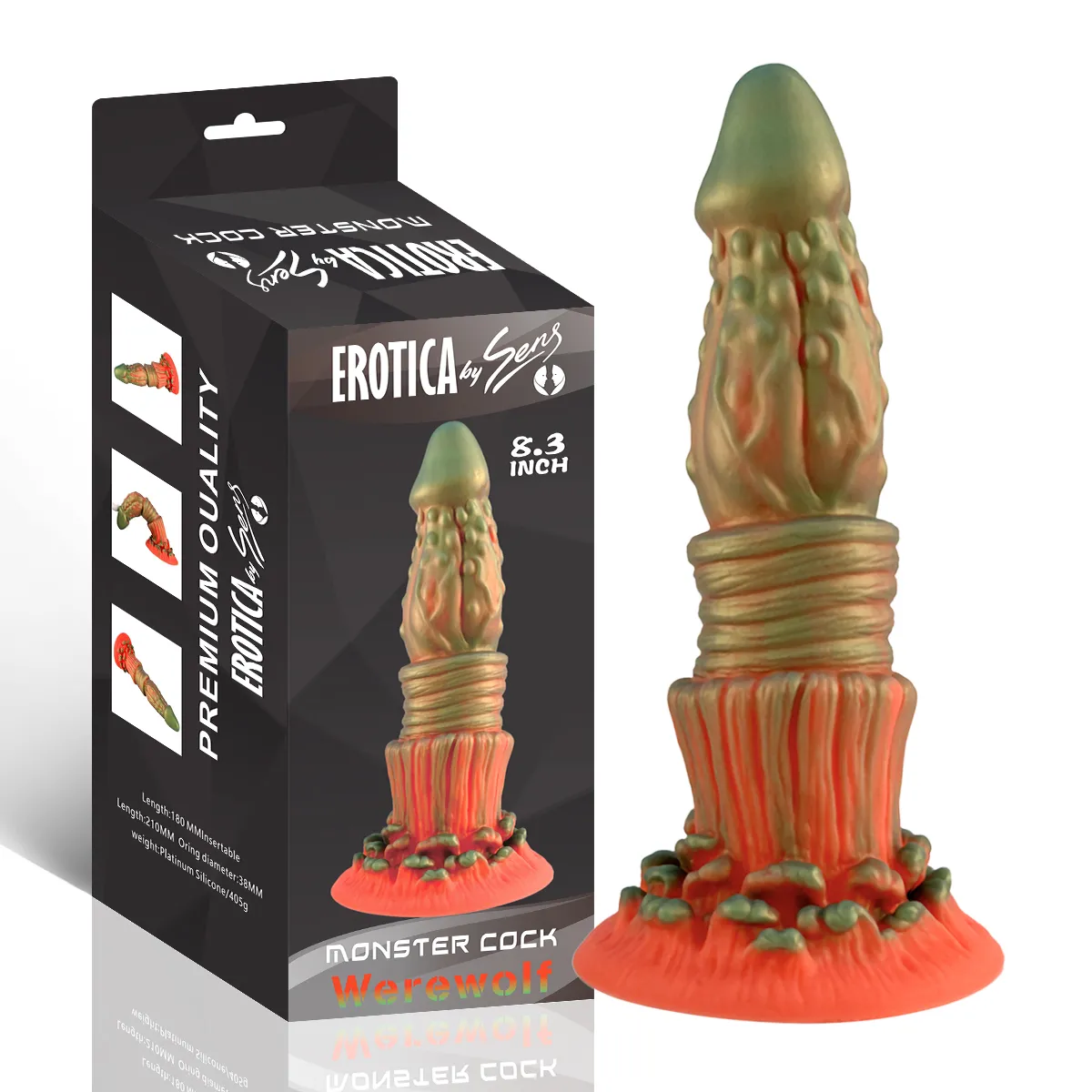 Monster Cock Werewolf - Silicone Realistic Animal Dildo Silikon Gerçekçi Doku Kurt Adam Yapay Penis - 1 Monster Cock Werewolf - Silicone Realistic Animal Dildo Silikon Gerçekçi Doku Kurt Adam Yapay Penis - Görsel 1