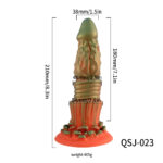 Monster Cock Werewolf - Silicone Realistic Animal Dildo Silikon Gerçekçi Doku Kurt Adam Yapay Penis - Görsel 2