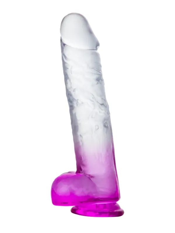 MYST COLOR Dildo Realistik Jel Dokuda Vantuzlu Ultra Yumuşak Şeffaf Mor Yapay Penis - 1 MYST COLOR Dildo Realistik Jel Dokuda Vantuzlu Ultra Yumuşak Şeffaf Mor Yapay Penis - Görsel 1