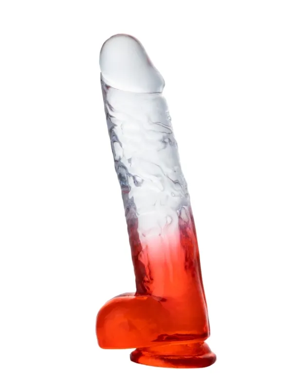 MYST COLOR Dildo Realistik Jel Dokuda Vantuzlu Ultra Yumuşak Şeffaf Kırmızı Yapay Penis - 1 MYST COLOR Dildo Realistik Jel Dokuda Vantuzlu Ultra Yumuşak Şeffaf Kırmızı Yapay Penis - Görsel 1