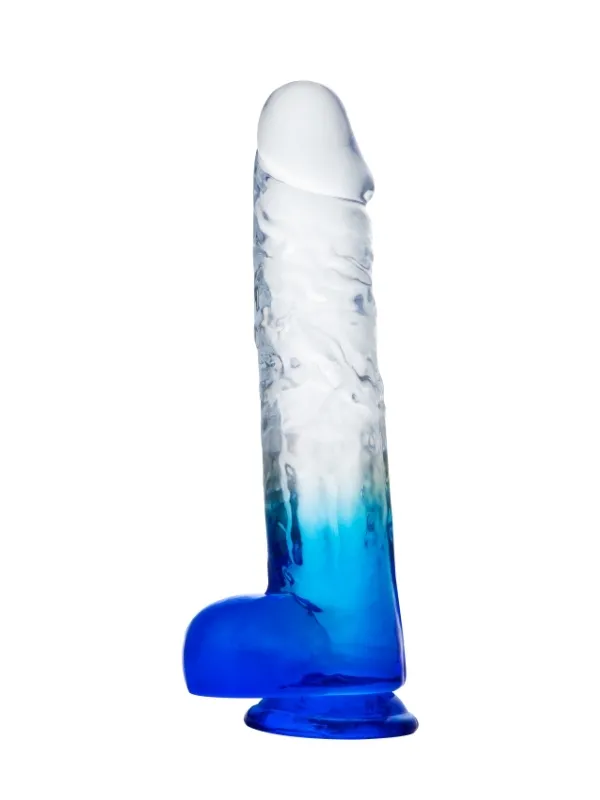 MYST COLOR Dildo Realistik Jel Dokuda Vantuzlu Ultra Yumuşak Şeffaf Mavi Yapay Penis - 1 MYST COLOR Dildo Realistik Jel Dokuda Vantuzlu Ultra Yumuşak Şeffaf Mavi Yapay Penis - Görsel 1