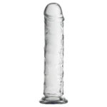 MYST COLOR Dildo Realistik Jel Dokuda Testissiz Ultra Yumuşak Şeffaf Yapay Penis 20 CM