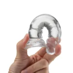 Leo - Ultra Soft Realistic Mini Anal Dildo Yumuşak Doku Gerçekçi Testissiz Realistik Anal Yapay Penis 13 CM - Görsel 3