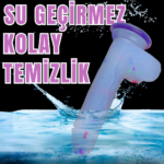 MYST COLOR Dildo Renkli Benekli Ultra Yumuşak Şeffaf Realistik Yapay Penis - Görsel 6