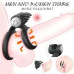 Nightcrawler Klitoris Uyarıcı Vibrator Güçlü Titreşimli Testis Halkalı Penis Yüzüğü - Görsel 5