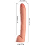 Otis - King Size Realistic Giant Dildo Kalın Dev Boy Gerçekçi Doku Realistik Yapay Penis 38x5.8 CM - Görsel 5