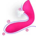 Otomatik Isıtmalı Kıkırdaklı Bükülebilir Klitoris Emiş Güçlü ve G-Spot Uyarıcı Titreşimli 2 in 1 Vibratör - Görsel 2