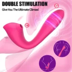 Otomatik Isıtmalı Kıkırdaklı Bükülebilir Klitoris Emiş Güçlü ve G-Spot Uyarıcı Titreşimli 2 in 1 Vibratör - Görsel 4