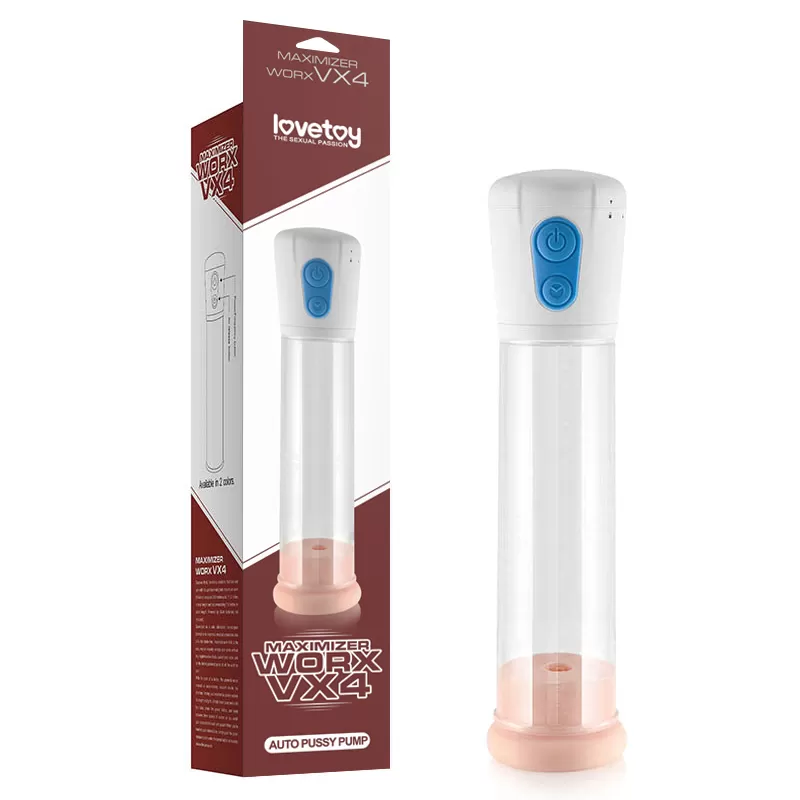 Pilli Otomatik Pro Penis Pompası Vajina Başlıklı Beyaz - Maximizer Worx VX4 - 1 Pilli Otomatik Pro Penis Pompası Vajina Başlıklı Beyaz - Maximizer Worx VX4 - Görsel 1