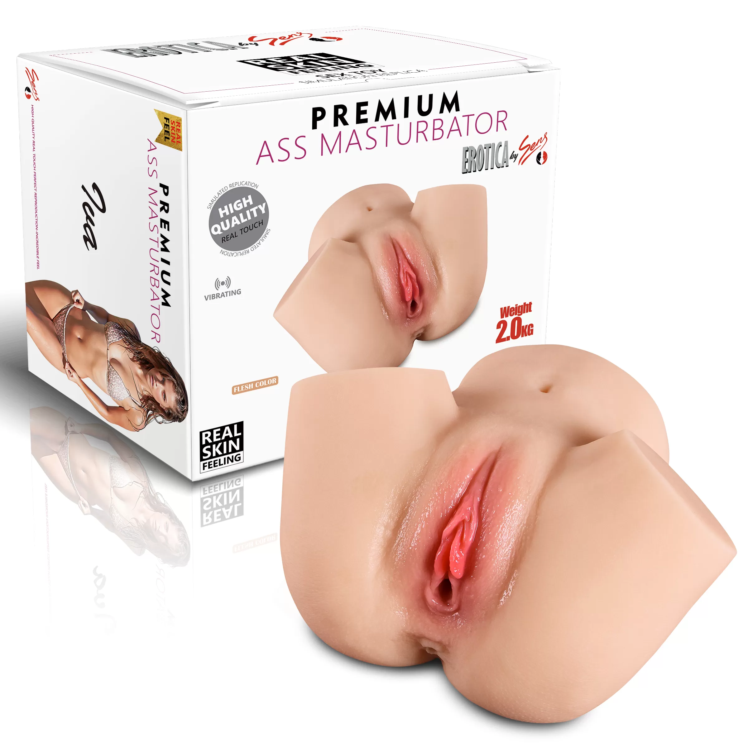 Iva - Realistik Anal Vajinal 2 in 1 Titreşimli Suni Kalça Vajina - 1 Iva - Realistik Anal Vajinal 2 in 1 Titreşimli Suni Kalça Vajina - Görsel 1