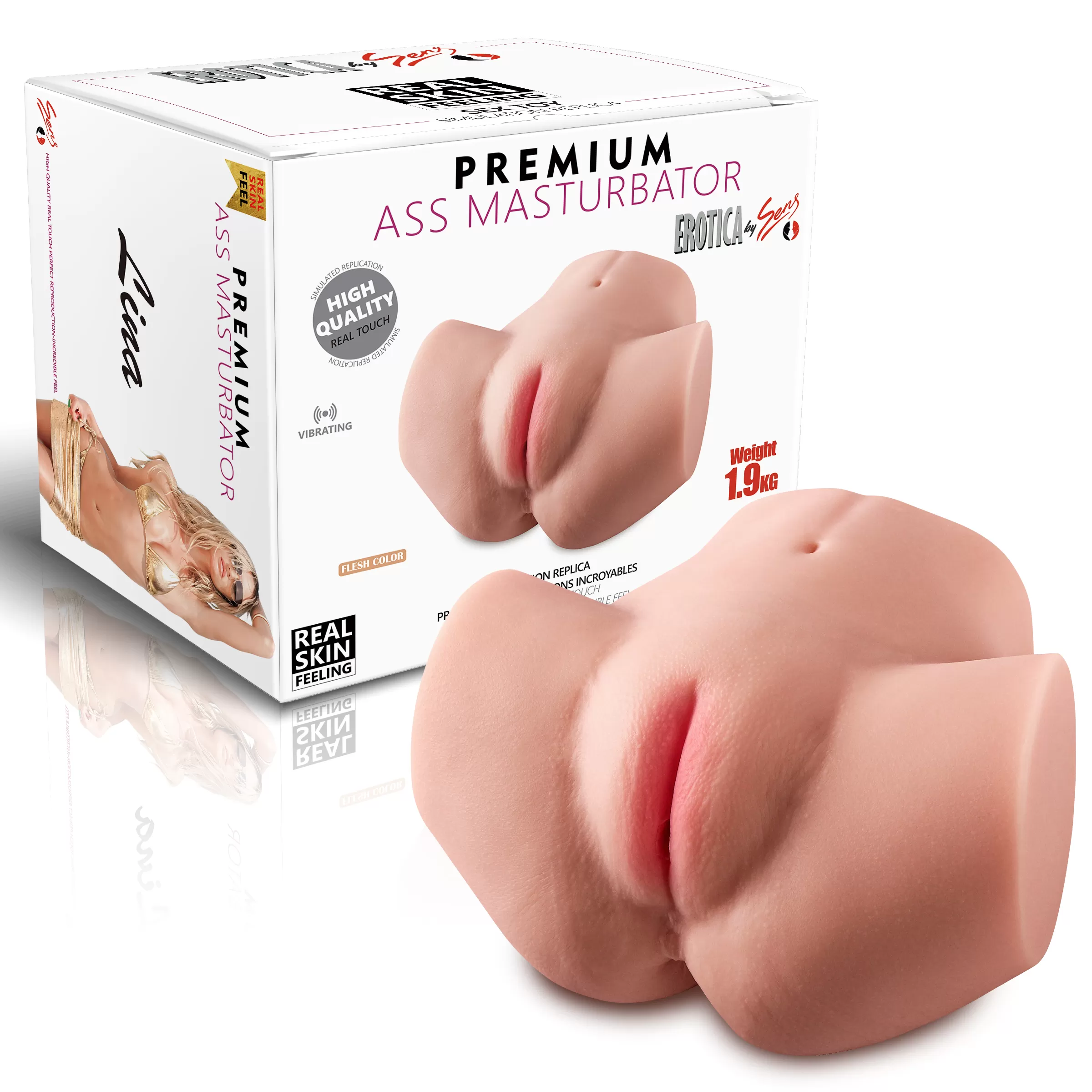 Lina - Realistik Anal Vajinal Bakire 2 in 1 Titreşimli Suni Kalça Vajina - 1 Lina - Realistik Anal Vajinal Bakire 2 in 1 Titreşimli Suni Kalça Vajina - Görsel 1