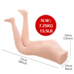 Chloe - Mega Boy Yarım Realistik Manken Anal Vajinal 2 in 1 Titreşimli Isıtmalı Suni Vajina 7 KG - Görsel 5