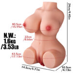 Diana - Realistik Manken Anal Vajinal 2 in 1 Titreşimli Isıtmalı Suni Vajina - Görsel 8