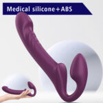 Alice Şarjlı Uzaktan Kumandalı Rotasyon Hareketli Çift Taraflı Strapless Strapon Vibratör - Görsel 6