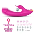 PRIME TOYS Amant Şarjlı G Spot Uyarıcı ve Klitoris Emiş Güçlü Rabbit Vibratör - Görsel 2
