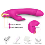 PRIME TOYS Amant Şarjlı G Spot Uyarıcı ve Klitoris Emiş Güçlü Rabbit Vibratör - Görsel 5