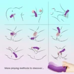 PRIME TOYS Aurora Şarjlı G Nokta ve Klitoris Uyarıcı Parmağa Takılabilir Mini Vibratör - Mor - Görsel 2