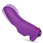 PRIME TOYS Aurora Şarjlı G Nokta ve Klitoris Uyarıcı Parmağa Takılabilir Mini Vibratör - Mor - Görsel 3