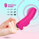 PRIME TOYS Aurora Şarjlı G Nokta ve Klitoris Uyarıcı Parmağa Takılabilir Mini Vibratör - Pembe - Görsel 4