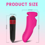 PRIME TOYS Aurora Şarjlı G Nokta ve Klitoris Uyarıcı Parmağa Takılabilir Mini Vibratör - Pembe - Görsel 8